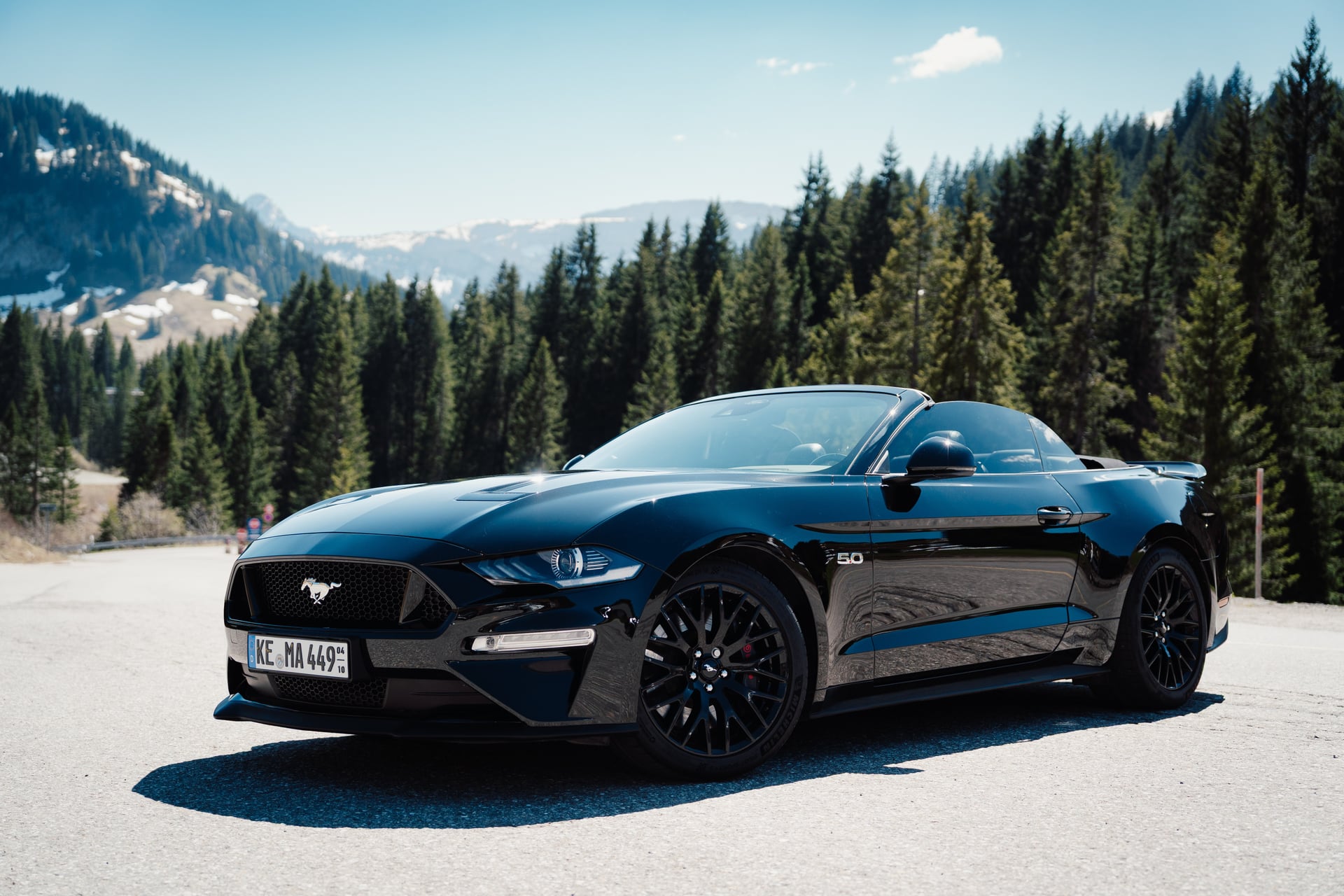 Ford Mustang GT Seitenansicht – Muscle Car mieten Allgäu